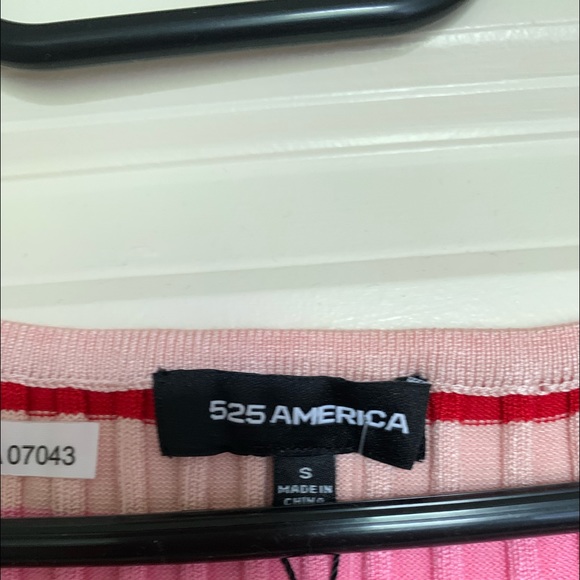 PINK STRIPED 525 AMERICA DRESS - Picture 7 of 7